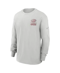 Nike Men's Gray San Francisco 49ers Essential Heavy Max90 Long Sleeve T-Shirt
