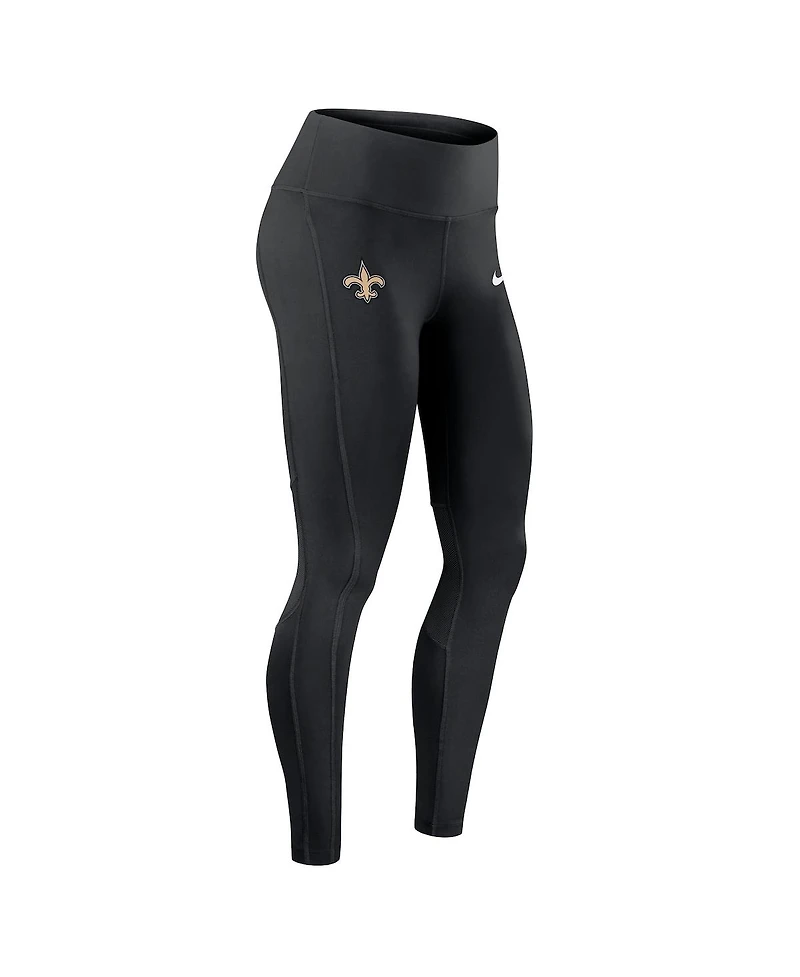 Nike Women's Black New Orleans Saints Primetime Epic Fast Performance Leggings