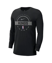 Nike Men's Black Sacramento Kings Authentic Long Sleeve Practice T-Shirt