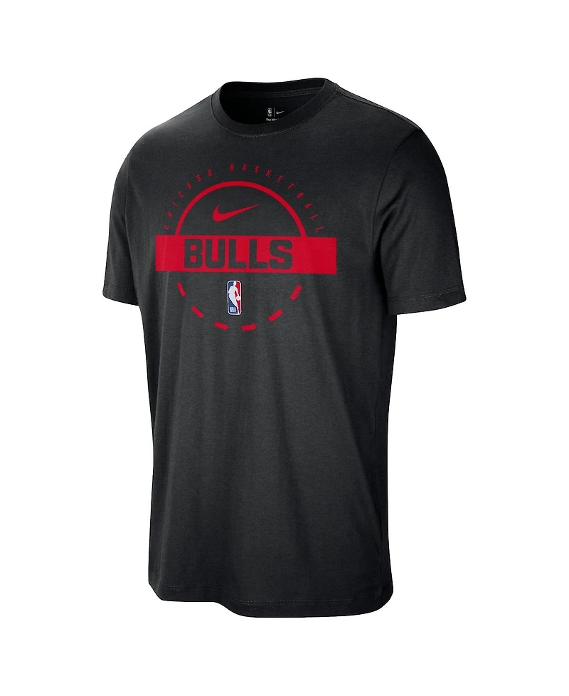 Nike Men's Black Chicago Bulls Authentic Practice T-Shirt