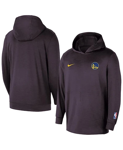 Nike Men's Black Golden State Warriors Authentic Practice Yoga Restore Pullover Hoodie