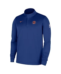 Nike Men's Blue New York Knicks 2025/26 Authentic Coaches Quarter-Zip Pullover Jacket