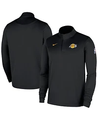 Nike Men's Black Los Angeles Lakers 2025/26 Authentic Coaches Quarter-Zip Pullover Jacket