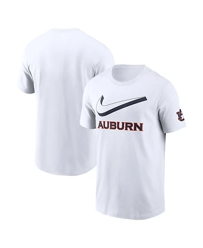 Nike Men's White Auburn Tigers Primetime 2-Hit Swoosh T-Shirt