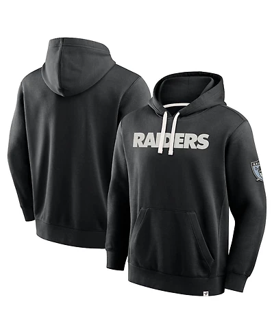 Fanatics Men's Black Las Vegas Raiders New Horizons Heritage Pullover Hoodie