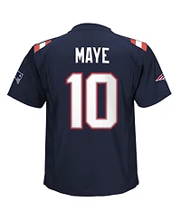 Nike Preschool Drake Maye Navy New England Patriots Player Game Jersey