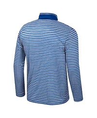 Colosseum Men's Blue Ucla Bruins Striped Quarter-Zip Sweatshirt
