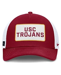 Nike Men's Cardinal/White Usc Trojans 2025 On-field Rise Patch Trucker Adjustable Hat