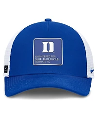 Nike Men's Royal/White Duke Blue Devils 2025 On-field Rise Engineered Trucker Adjustable Hat