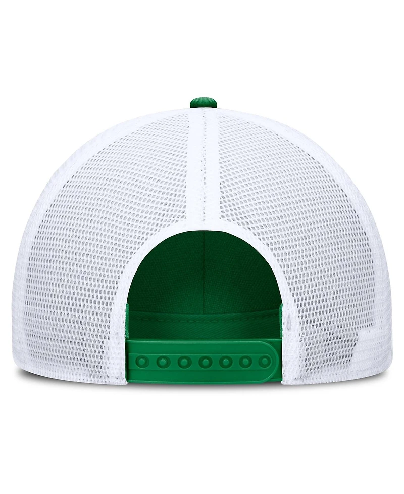 Nike Men's Green/White Oregon Ducks 2025 On-field Rise Engineered Trucker Adjustable Hat