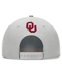 Jordan Men's Gray Oklahoma Sooners 2025 Sideline Dust Pinched Rise Adjustable Hat