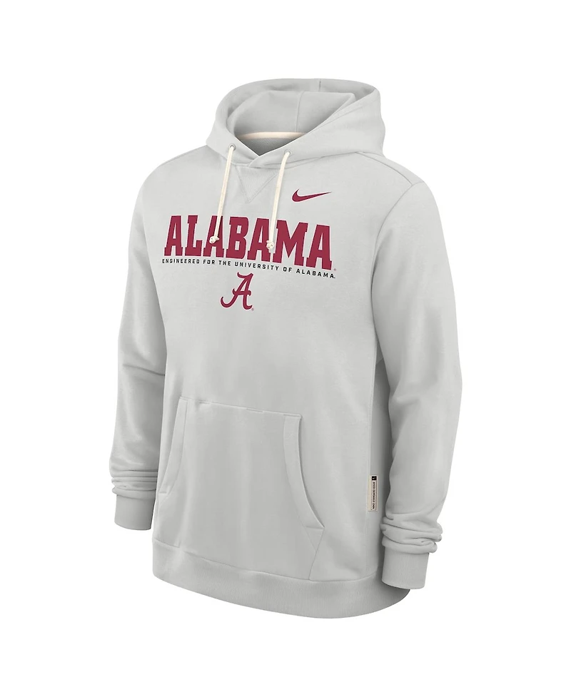 Nike Men's Gray Alabama Crimson Tide 2025 Sideline Standard Issue Dri-fit Hoodie