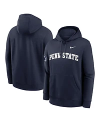Nike Men's Navy Penn State Nittany Lions 2025 Sideline Club Fleece Pullover Hoodie