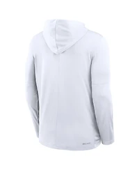 Jordan Men's White Oklahoma Sooners 2025 Sideline Performance Long Sleeve Hoodie T-Shirt