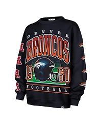 '47 Brand Women's Navy Denver Broncos Go Big Oversized Pullover Sweatshirt