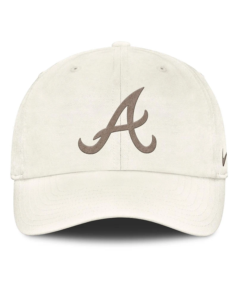 Nike Men's Stone Atlanta Braves Club Adjustable Hat