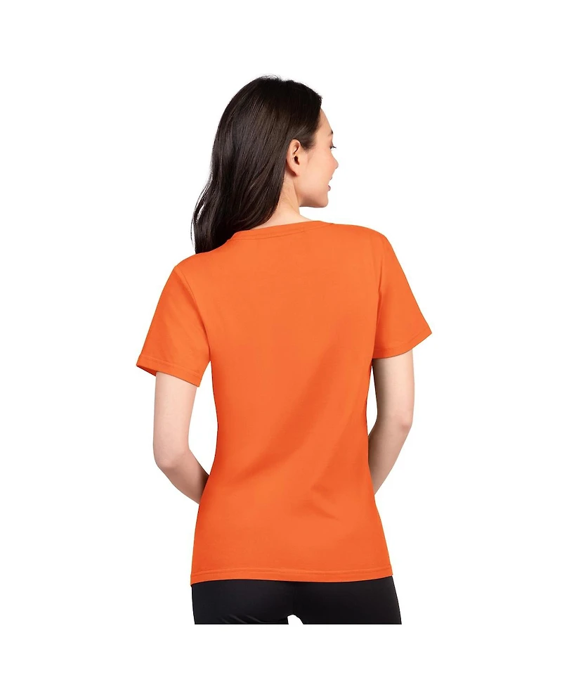 G-iii 4Her by Carl Banks Women's Orange Denver Broncos Super-Slim Lightweight Winning Crew T-Shirt