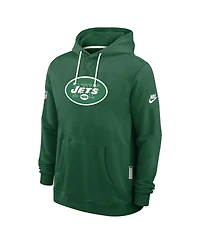 Nike Men's Green New York Jets Sideline Standard Issue Alt 2 Dri-fit Hoodie
