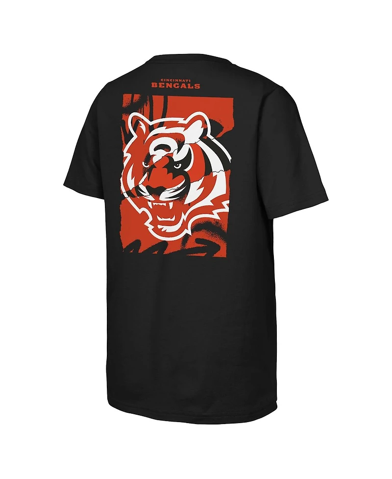 Outerstuff Big Boys and Girls Black Cincinnati Bengals Posterize T-Shirt