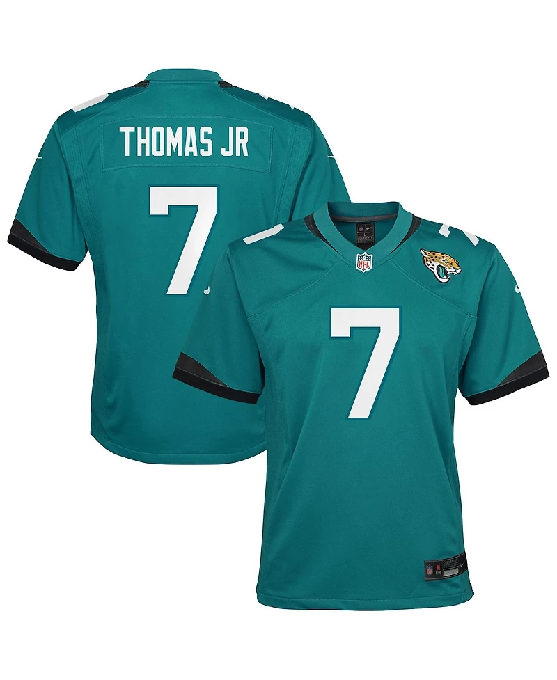 Nike Big Boys and Girls Brian Thomas Jr. Teal Jacksonville Jaguars Team Game Jersey