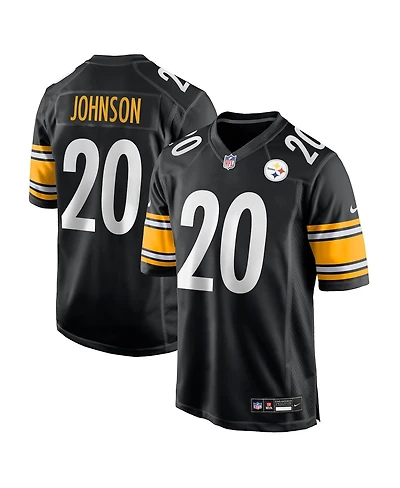 Nike Men's Kaleb Johnson Black Pittsburgh Steelers Team Game Jersey