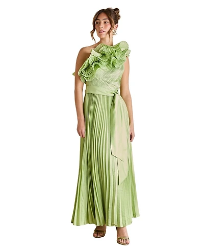 Coast Women's One Shoulder Pleated Skirt Maxi Dress