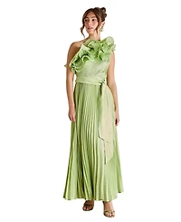 Coast Women's One Shoulder Pleated Skirt Maxi Dress