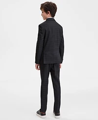 Kenneth Cole Reaction Big Boys Windowpane Print 2-Piece Suit
