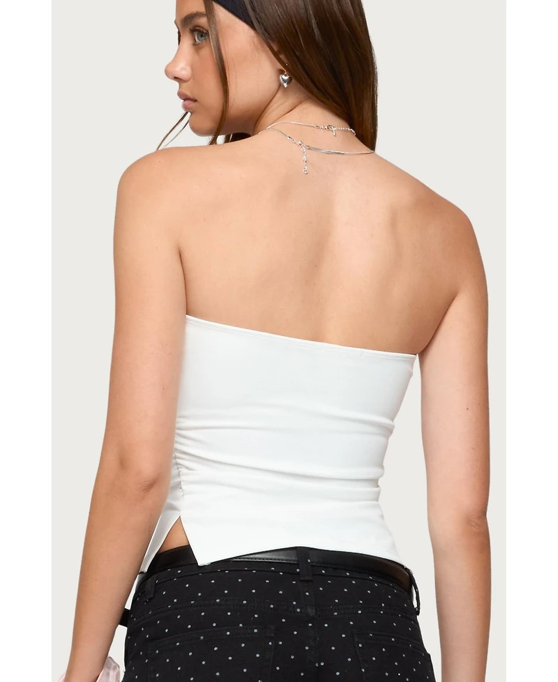 Edikted Women's Karina Side Slit Tube Top