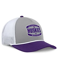Fanatics Men's Gray/Purple Washington Huskies Course Foam-Front Adjustable Trucker Hat
