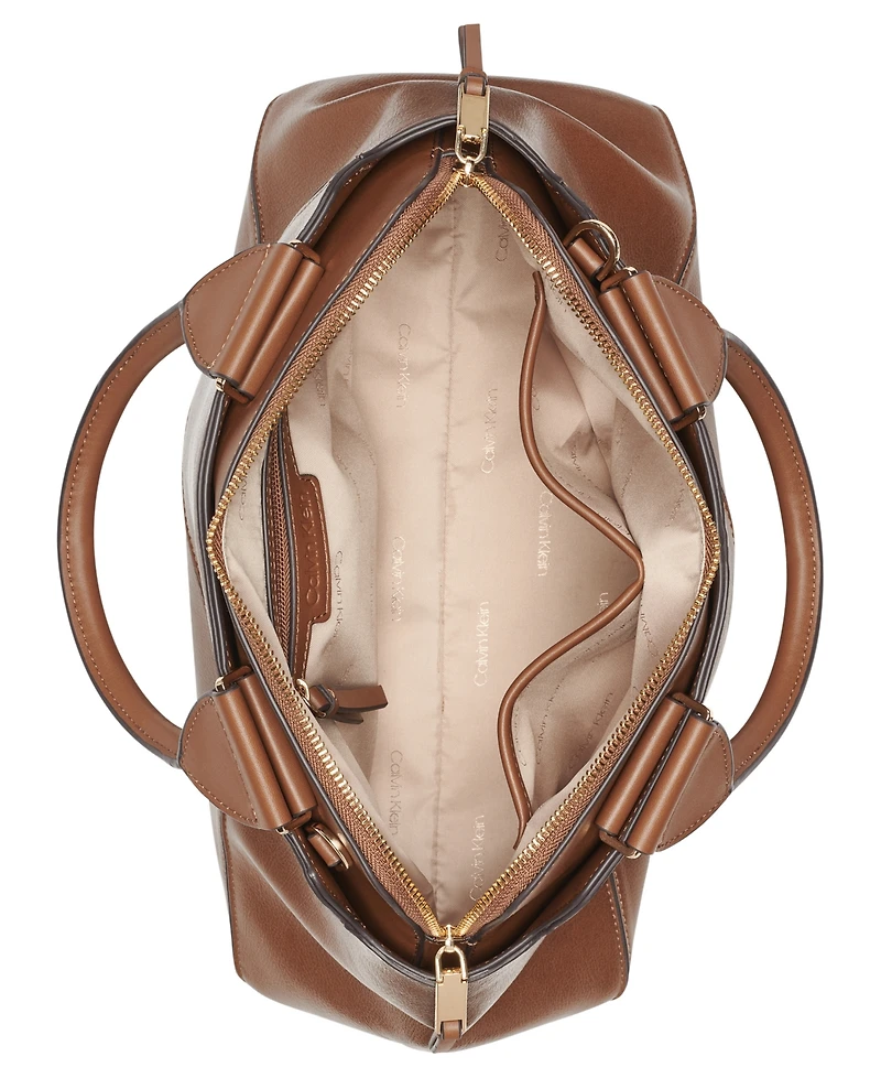 Calvin Klein Heidi Top Zipper Convertible Satchel