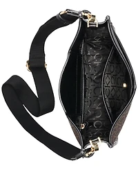Calvin Klein Lyla Signature Adjustable Crossbody with Web Strap