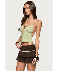 Edikted Women's Haylie Cut Out Halter Top