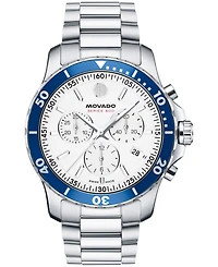 Movado Men's Series 800 Swiss Quartz Chrono Performance Stainless Steel Watch, 42mm