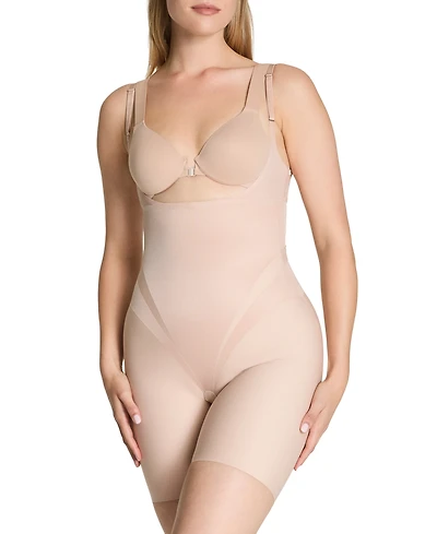 Spanx Women's Ultra-Sculpt Open-Bust Mid-Thigh Bodysuit Shapewear