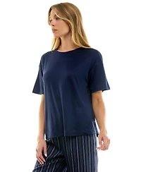 Roudelain Women's Drop Shoulder Crew Neck T-Shirt