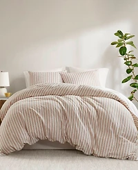 Madison Park Etta Striped 3-Pc. Duvet Cover Set