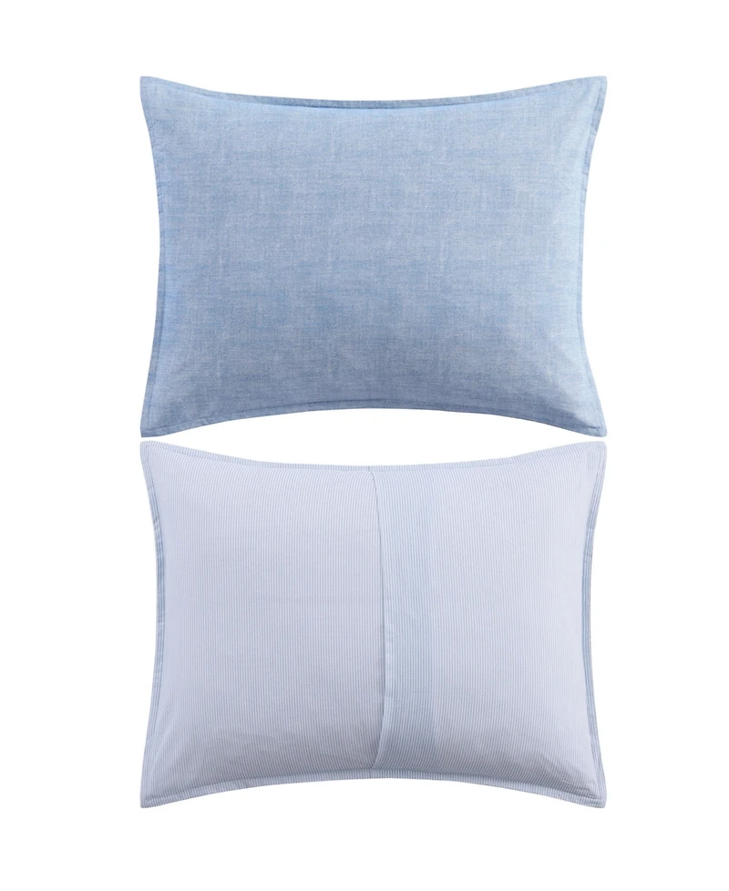 Tommy Hilfiger Classic Texture Cotton 3-Pc. Duvet Cover Set, King