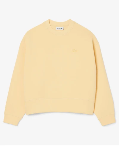 Lacoste Usa Women's Crewneck Logo Long-Sleeve Sweatshirt