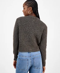 And Now This Petite Front-Button Long Sleeve Cardigan, Macy's Exclusive