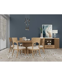 Frandlyn 7pc Dining Set (Round Dining Table + 6 Side Chairs