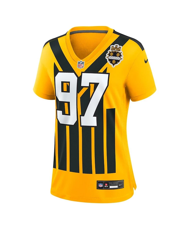 Nike Women's Cameron Heyward Gold Pittsburgh Steelers Alternate 1933 Throwback Game Jersey
