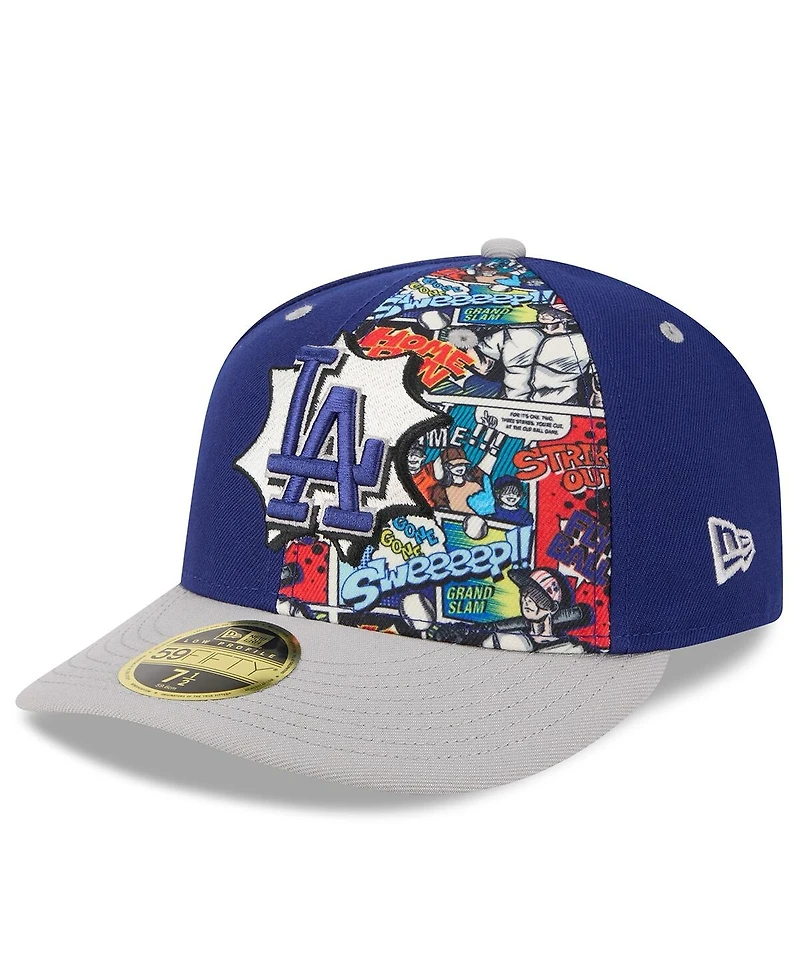 New Era Men's Royal/Gray Los Angeles Dodgers 2025 Mlb Diamond Hero Edition Low Profile 59FIFTY Fitted Hat