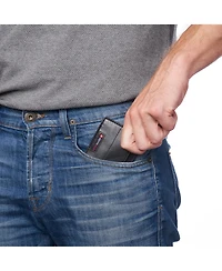 Alpine Swiss Men's Men Rfid Safe Minimalist Front Pocket Wallet Leather Thin Card Case