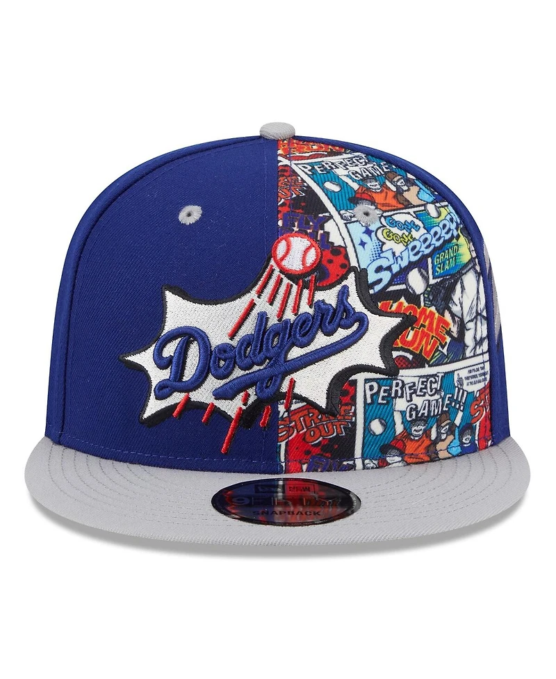 New Era Men's Royal/Gray Los Angeles Dodgers 2025 Mlb Diamond Hero Edition 9FIFTY Snapback Hat