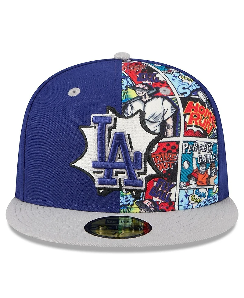 New Era Men's Royal/Gray Los Angeles Dodgers 2025 Mlb Diamond Hero Edition 59FIFTY Fitted Hat