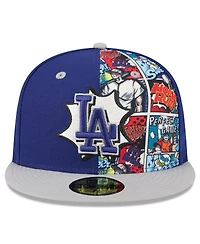 New Era Men's Royal/Gray Los Angeles Dodgers 2025 Mlb Diamond Hero Edition 59FIFTY Fitted Hat