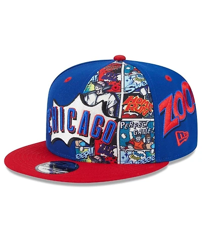 New Era Big Boys and Girls Royal/Red Chicago Cubs 2025 Mlb Diamond Hero Edition 9FIFTY Snapback Hat