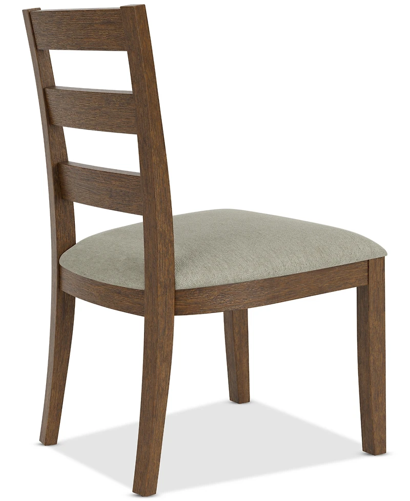 Davie Cracked Oak Ladder Chair