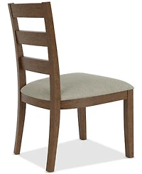Davie Cracked Oak Ladder Chair